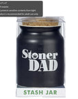 STONER DAD STASH JAR - WHITE LETTERS_1