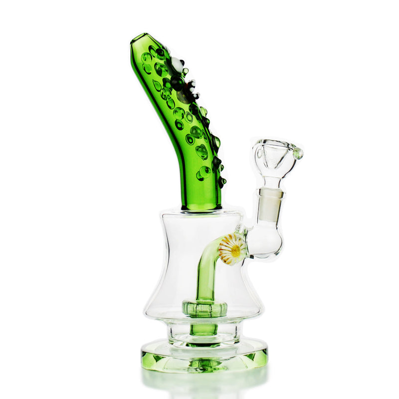 9" Pickle Rick Bong with 14mm Male Bowl