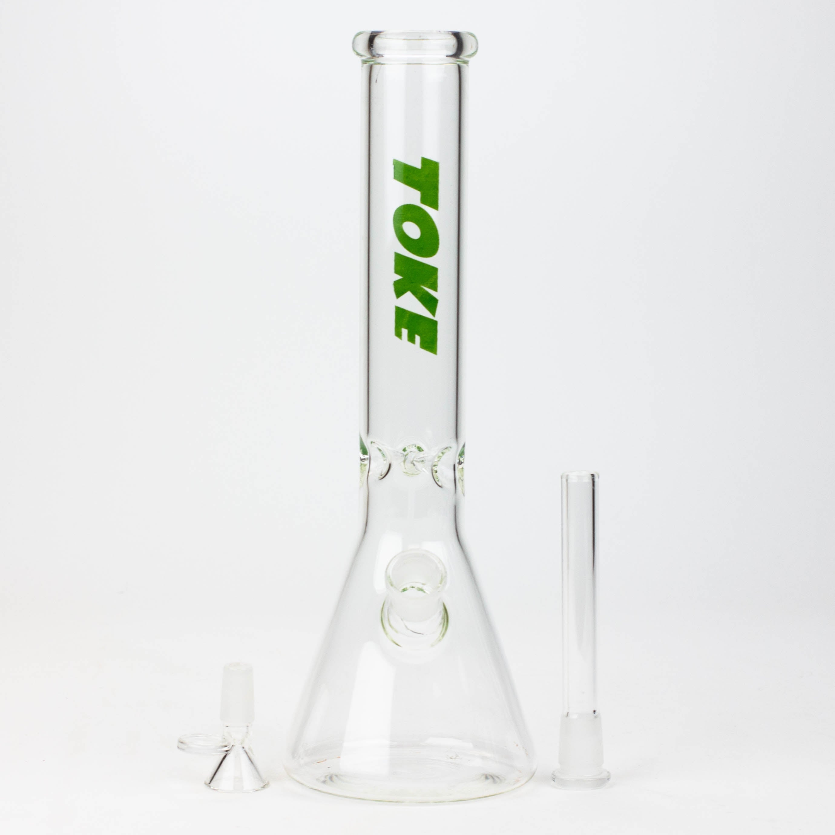 TOKE - 12&quot; Beaker glass water bong