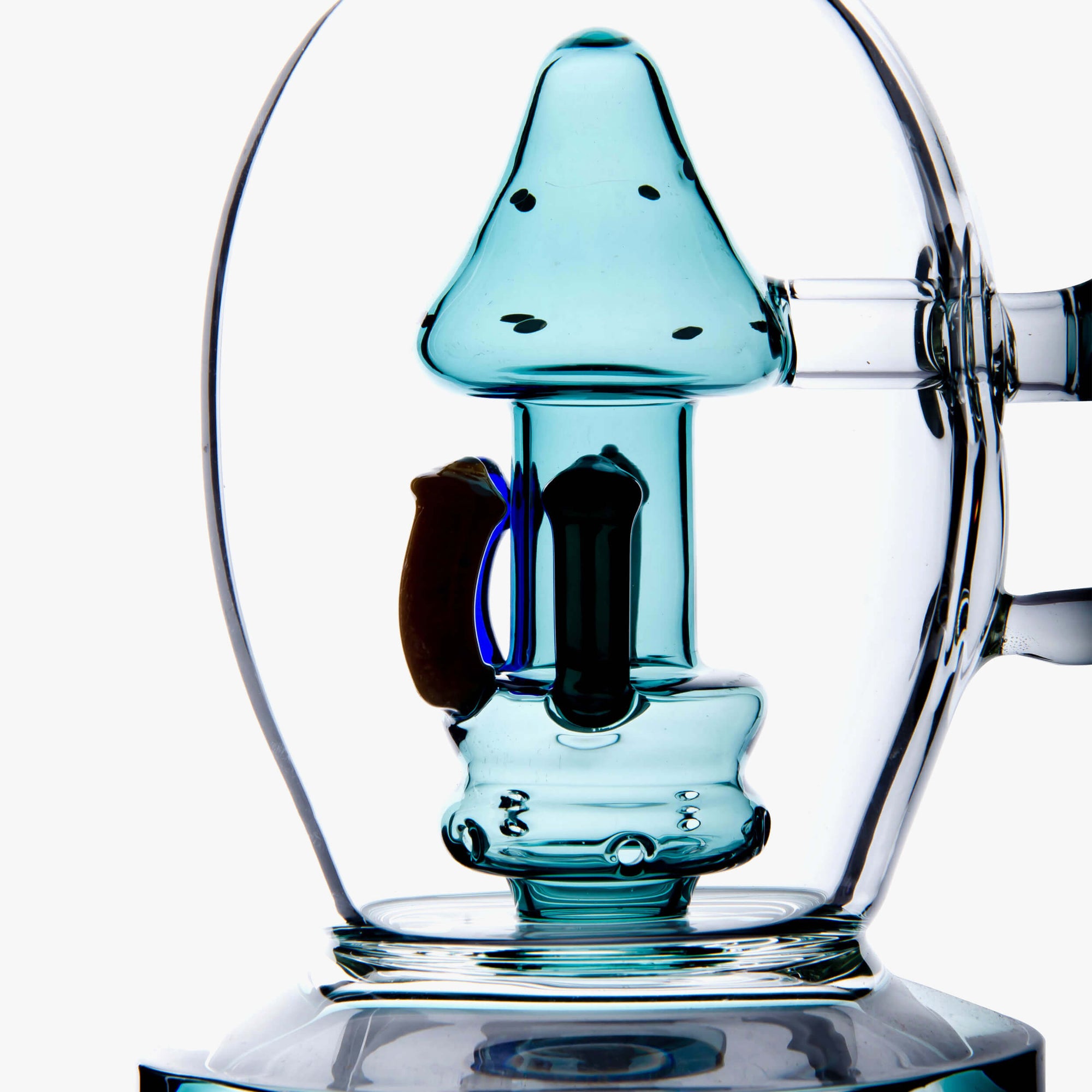 Mushroom Perc Glass Bong - INHALCO