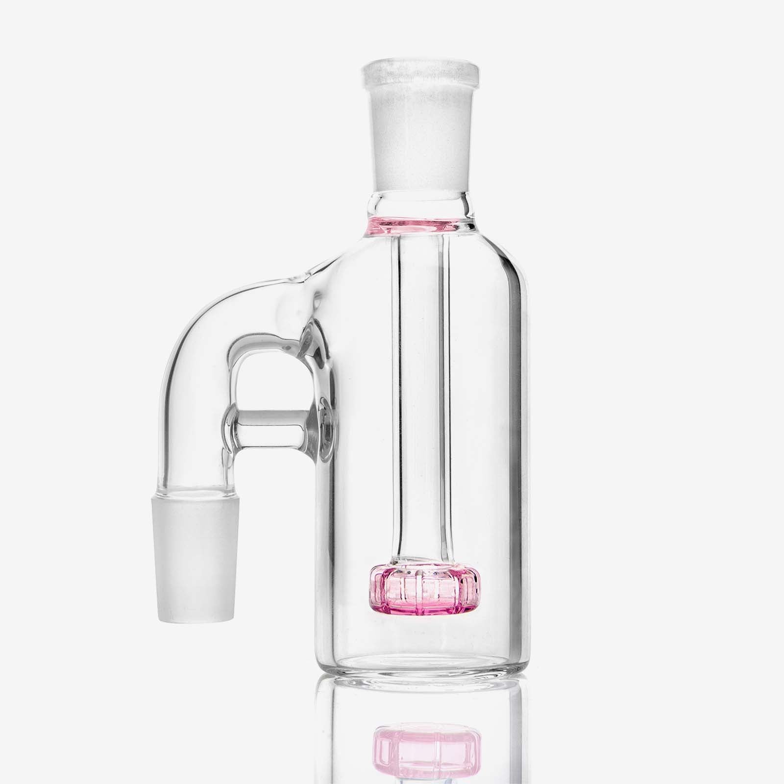 18mm Ash Catcher 90 Degree Pink Perc | INHALCO