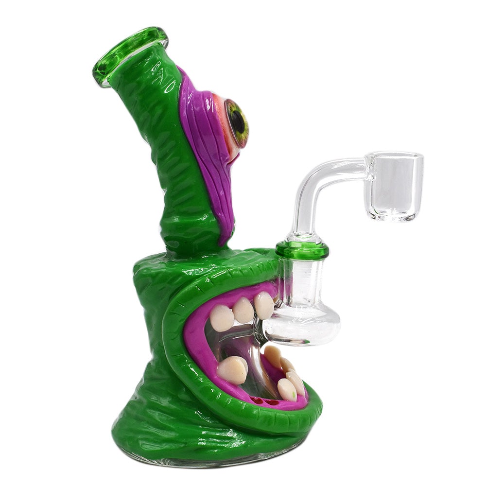 3D Monster Mini Dab Rig with Male Banger – INHALCO