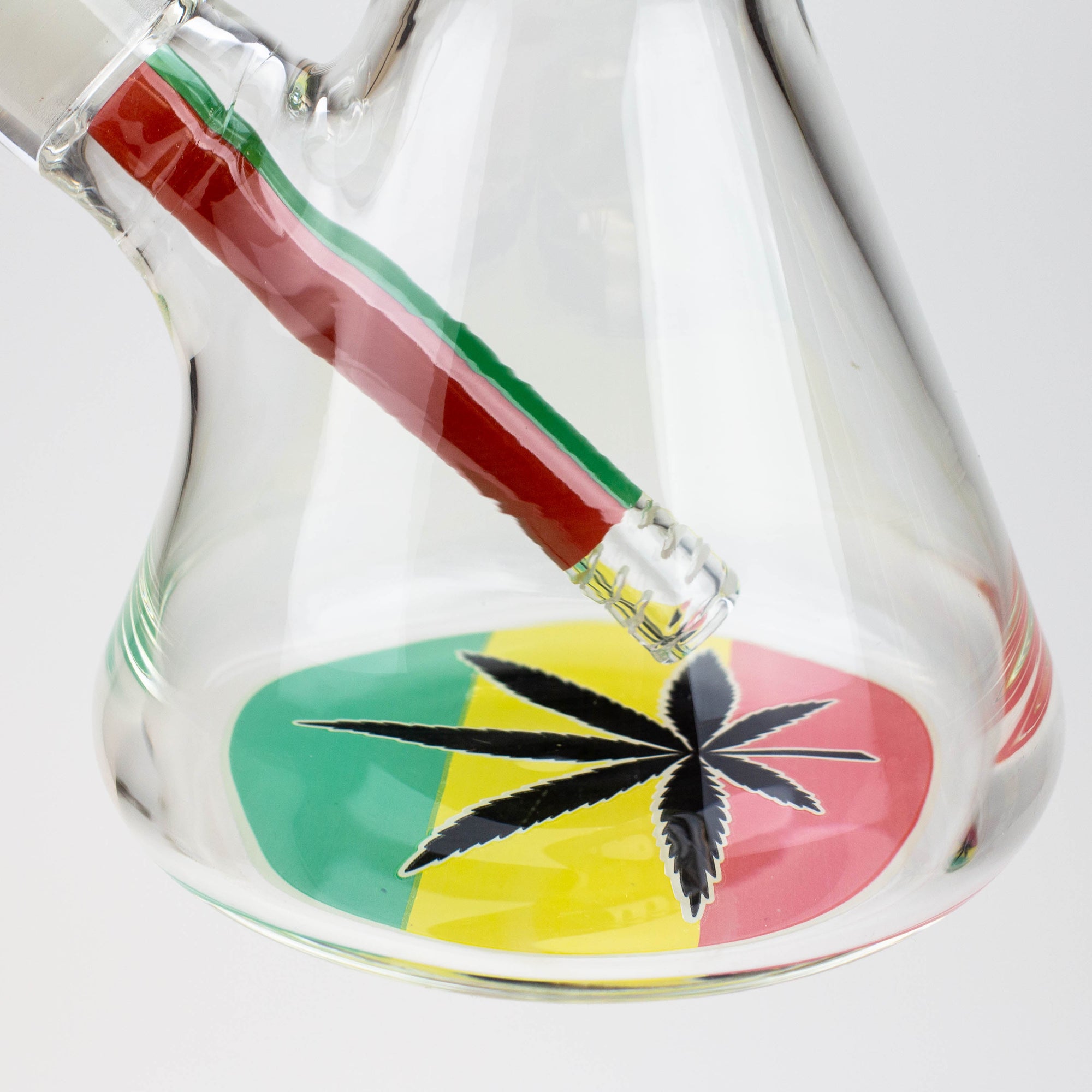 Rasta Man Classic Beaker Glass Bong