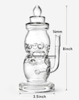 Cheese Baby Bottle Recycler Glass Bong - INHALCO