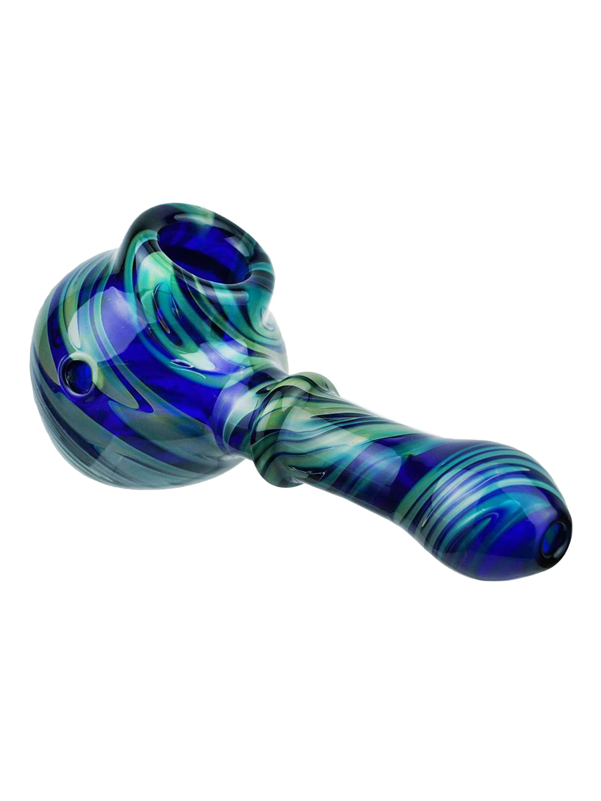Stratus Glass HandPipe &quot;Oil In Water&quot; With BIS