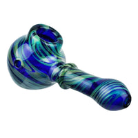 Stratus Glass HandPipe "Oil In Water" With BIS