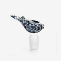 Multi-Colored Bong Bowl 18mm Navy - INHALCO