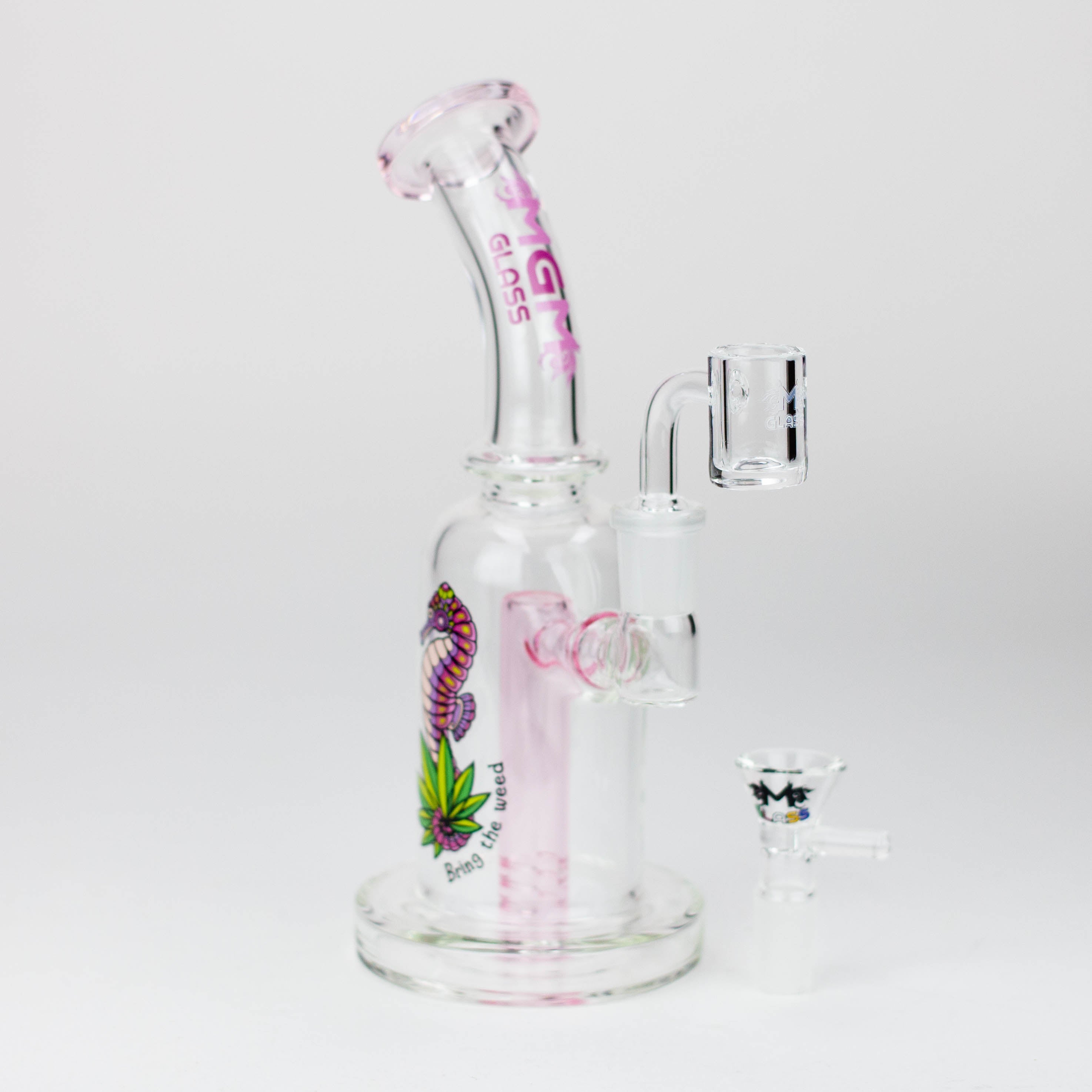 5.7&quot; MGM Glass 2-in-1 Bubbler Cartoon Design