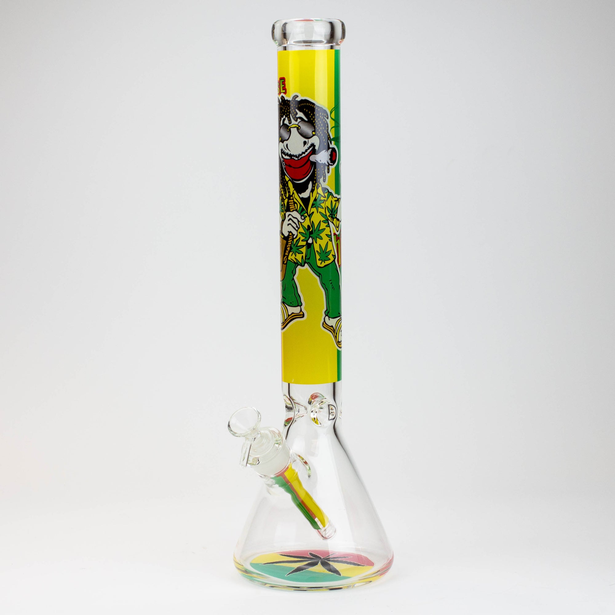Rasta Man Classic Beaker Glass Bong