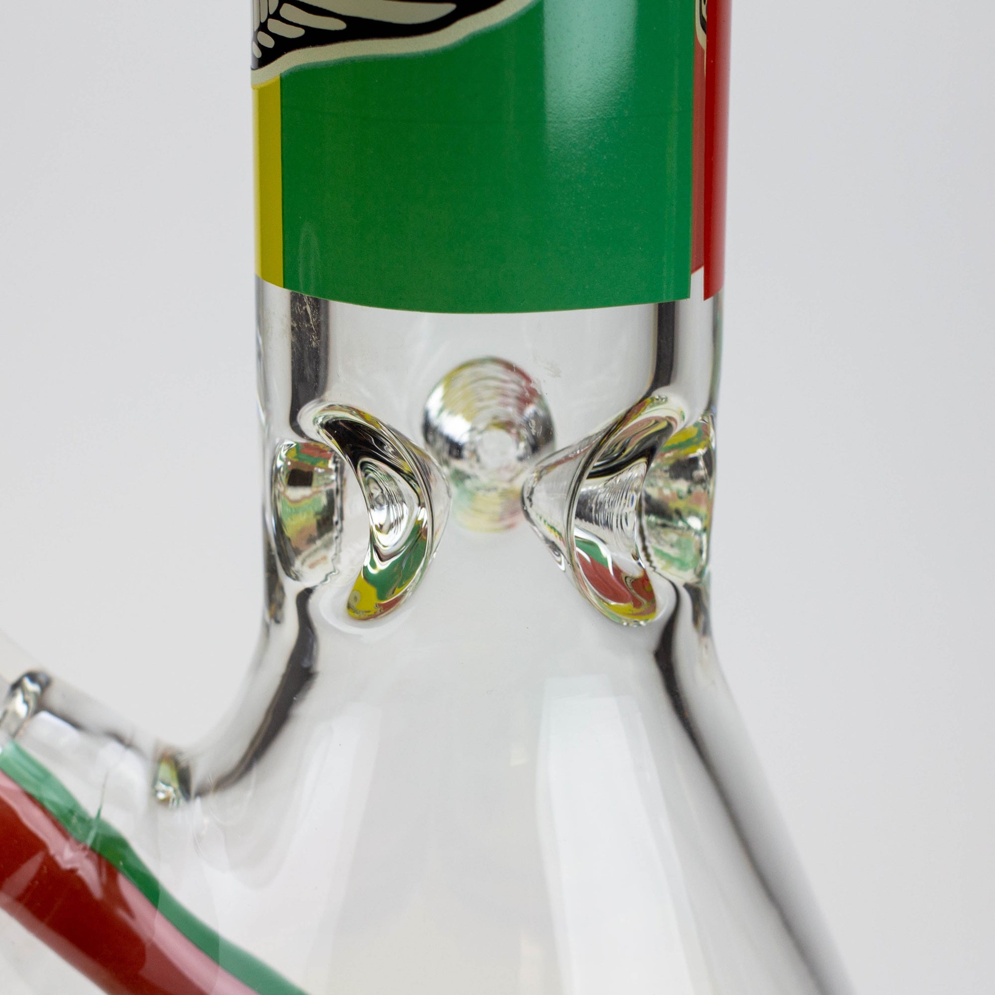 Rasta Man Classic Beaker Glass Bong