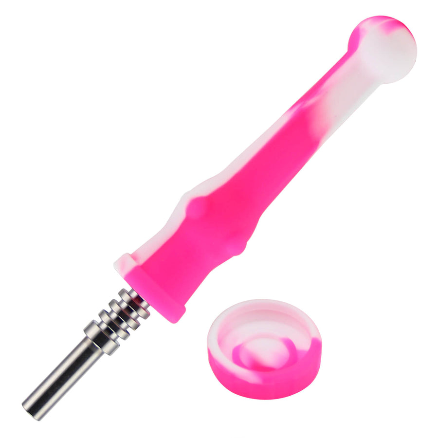 Pink Silicone Straw Tip - Glamfetti