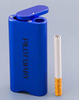 One Hitter Dugout With Magnetic Rotating Lid Blue- INHALCO