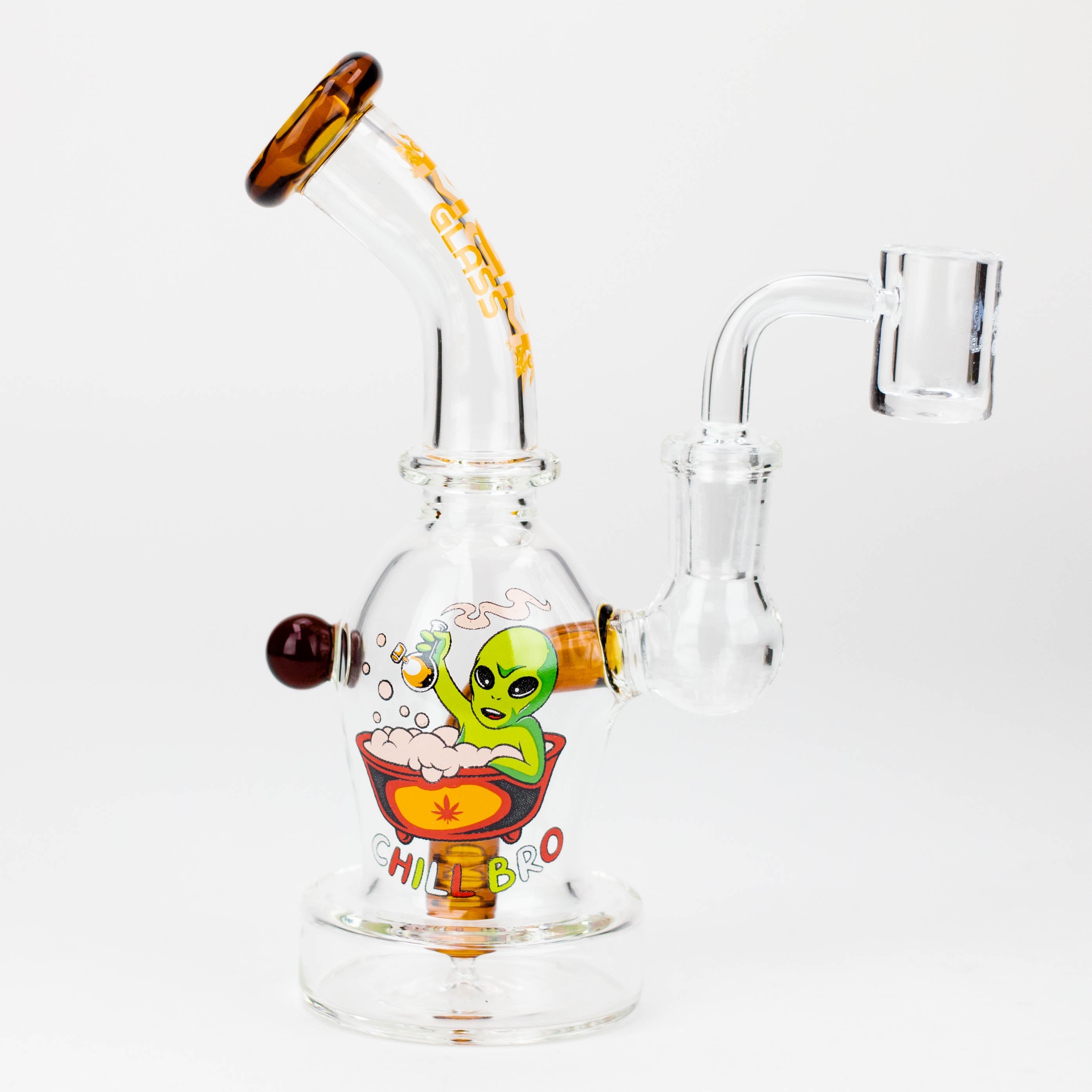 6.5&quot; MGM Glass Alien Graphic Dab Rig