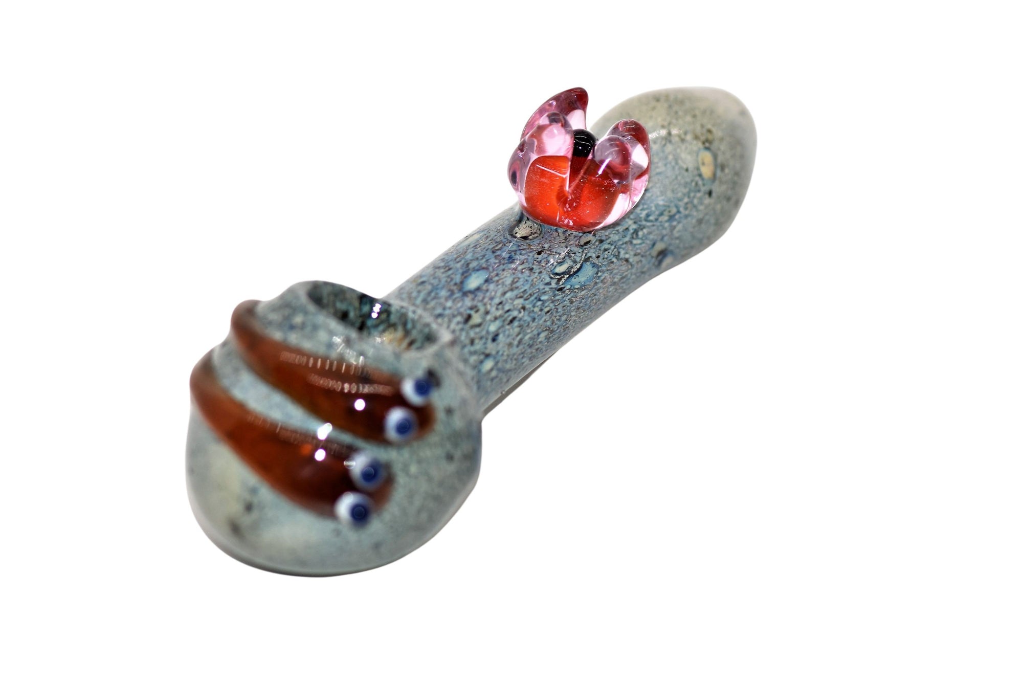 Fish &amp; Flower Glass Pot Pipe - INHALCO