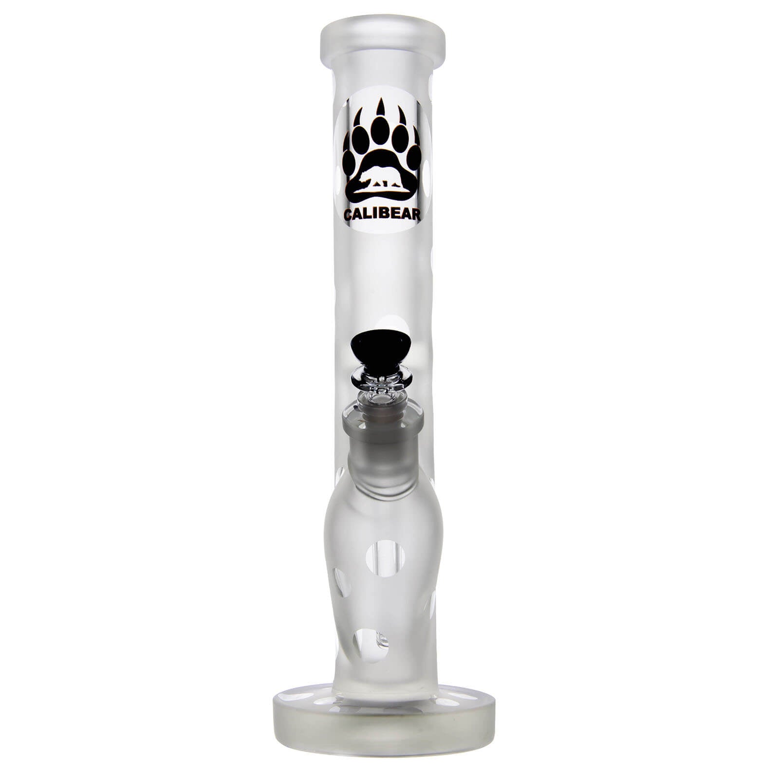 Frosted Straight Tube Bong 14&quot; - INHALCO