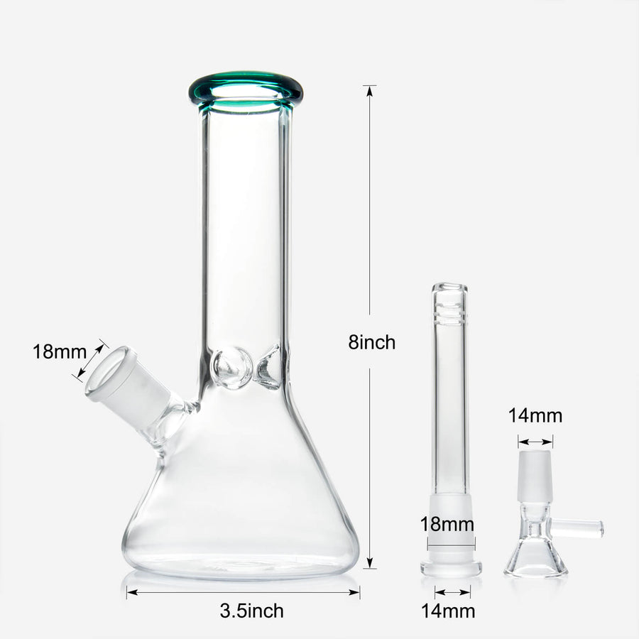 8 Dome Percolator Beaker Water Pipe – INHALCO