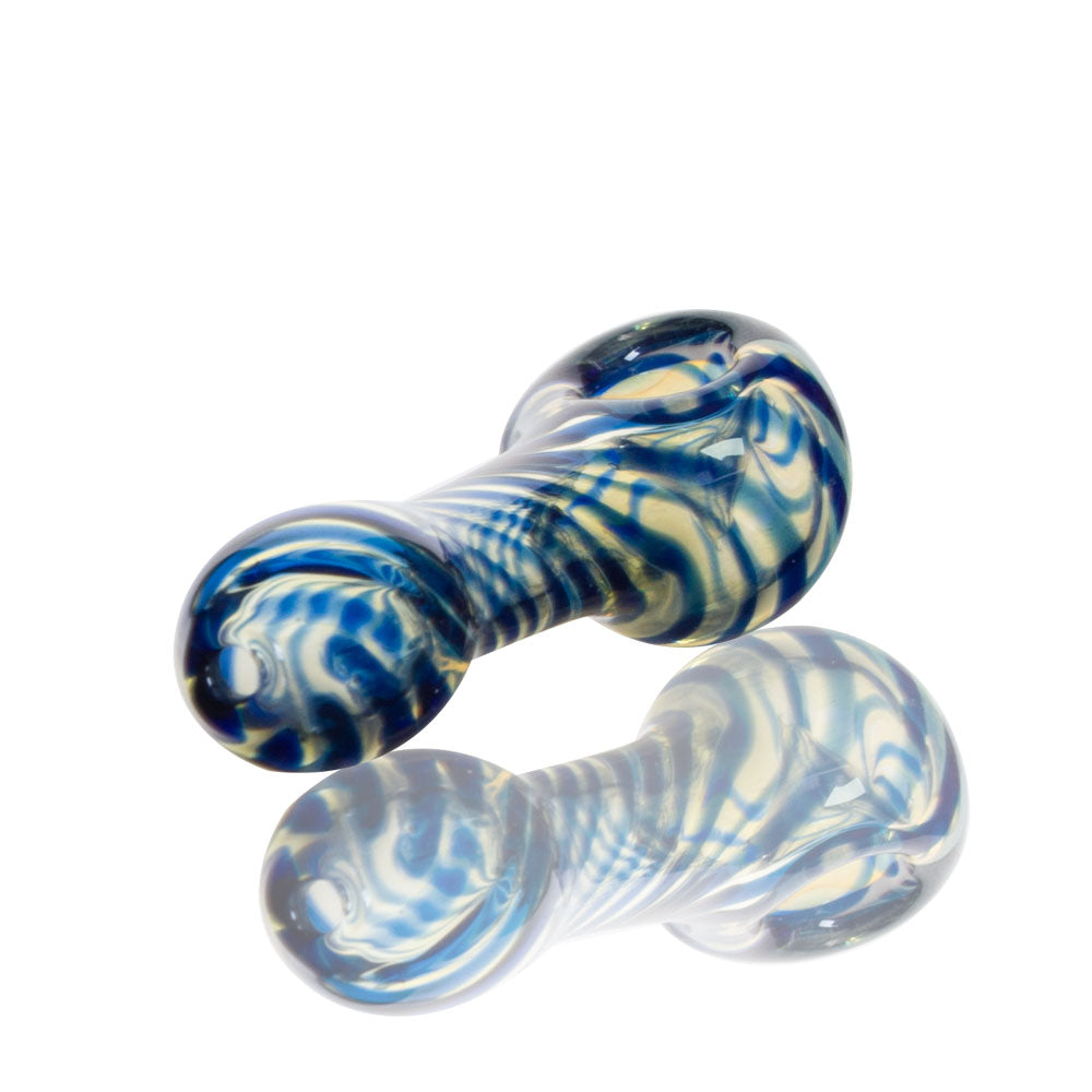 Blue Sea Glass Spoon Pipe - INHALCO
