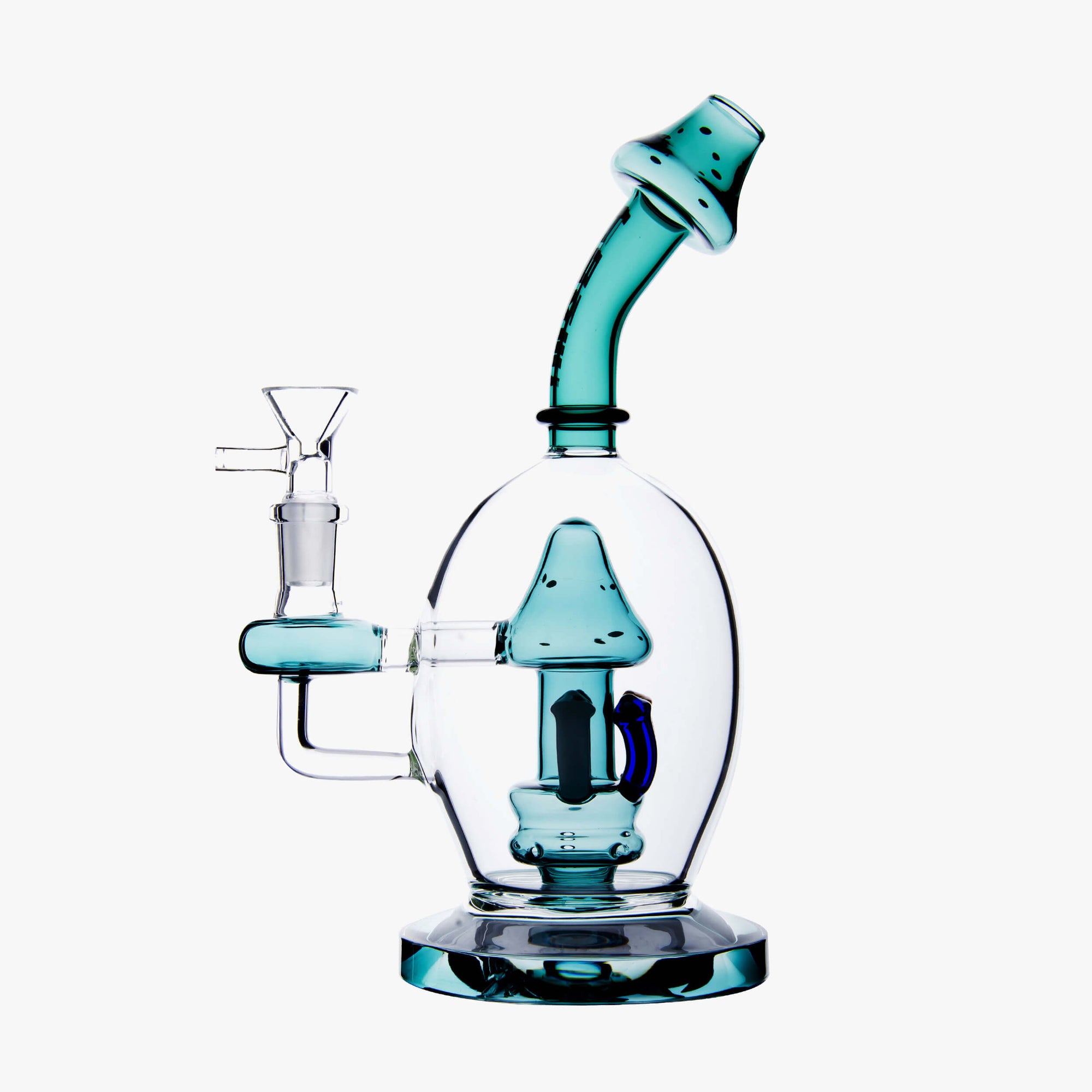 Mushroom Perc Glass Bong - INHALCO