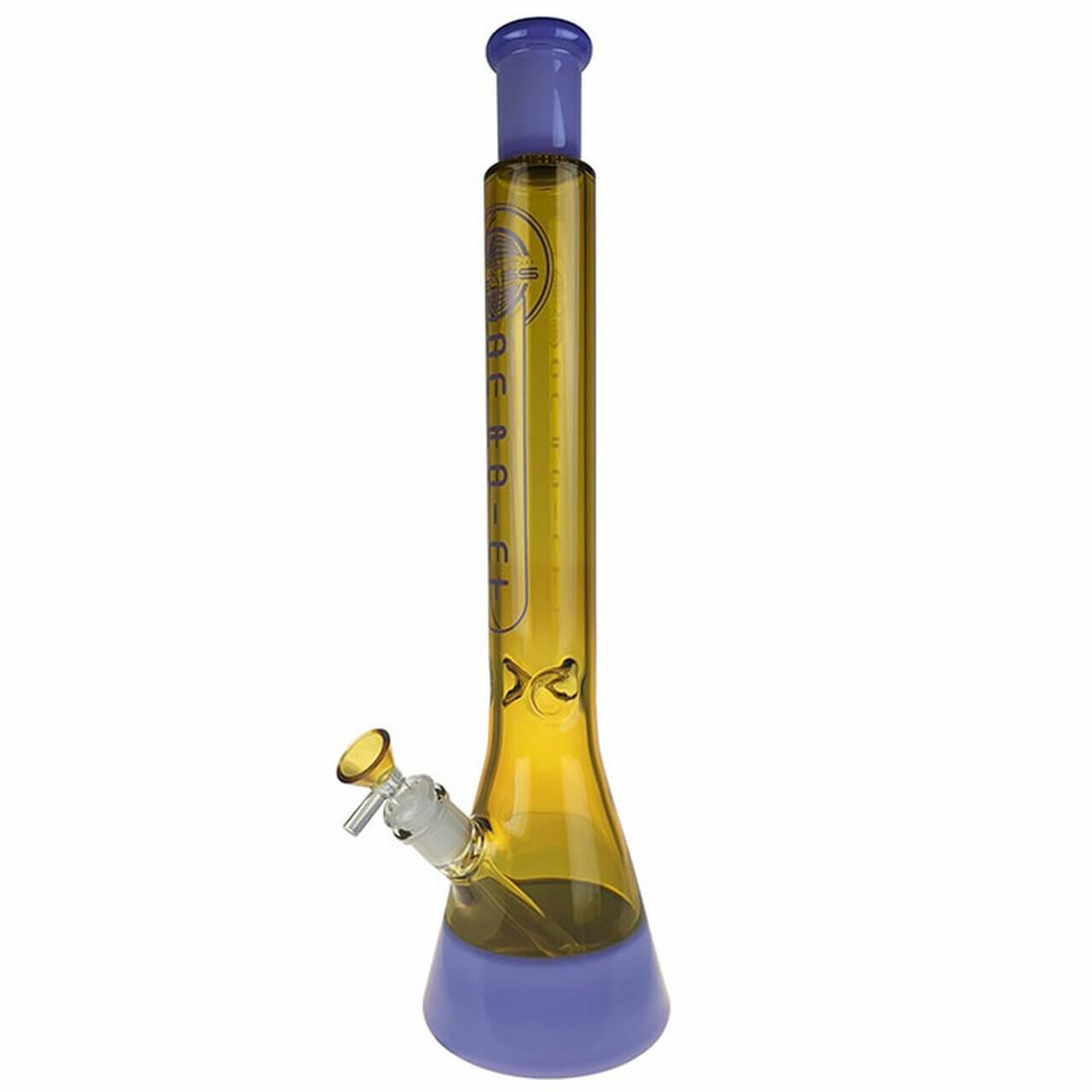 Dual Color Large Beaker Bong - INHALCO