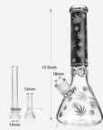 Cannabis Leaf Beaker Bong - INHALCO