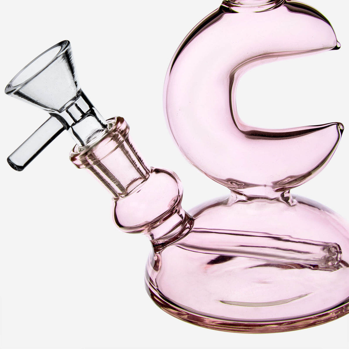 Crescent Moon Bong, Pink Bong | INHALCO