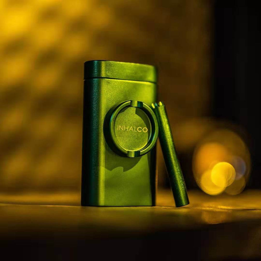 Grinder Dugout - Compact One Hitter & Herb Grinder Kit for On-the-Go Grinder Dugout - Compact One Hitter & Herb Grinder Kit for On-the-Go