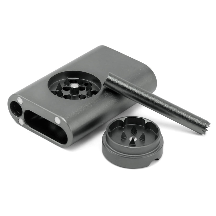 All-in-One Metal One Hitter Dugout Set With Built-In Grinder – Portable & Discreet