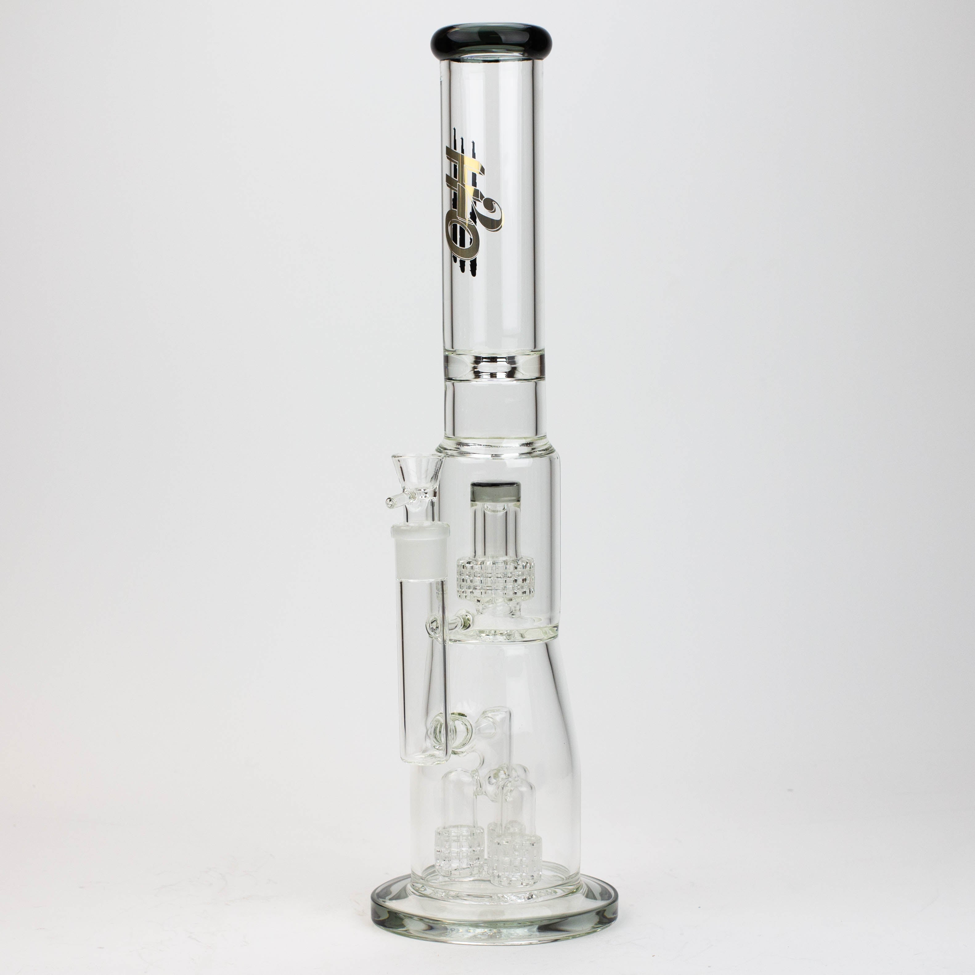 17.5&quot; H2O glass water bong with shower head percolator [H2O-5003]_6