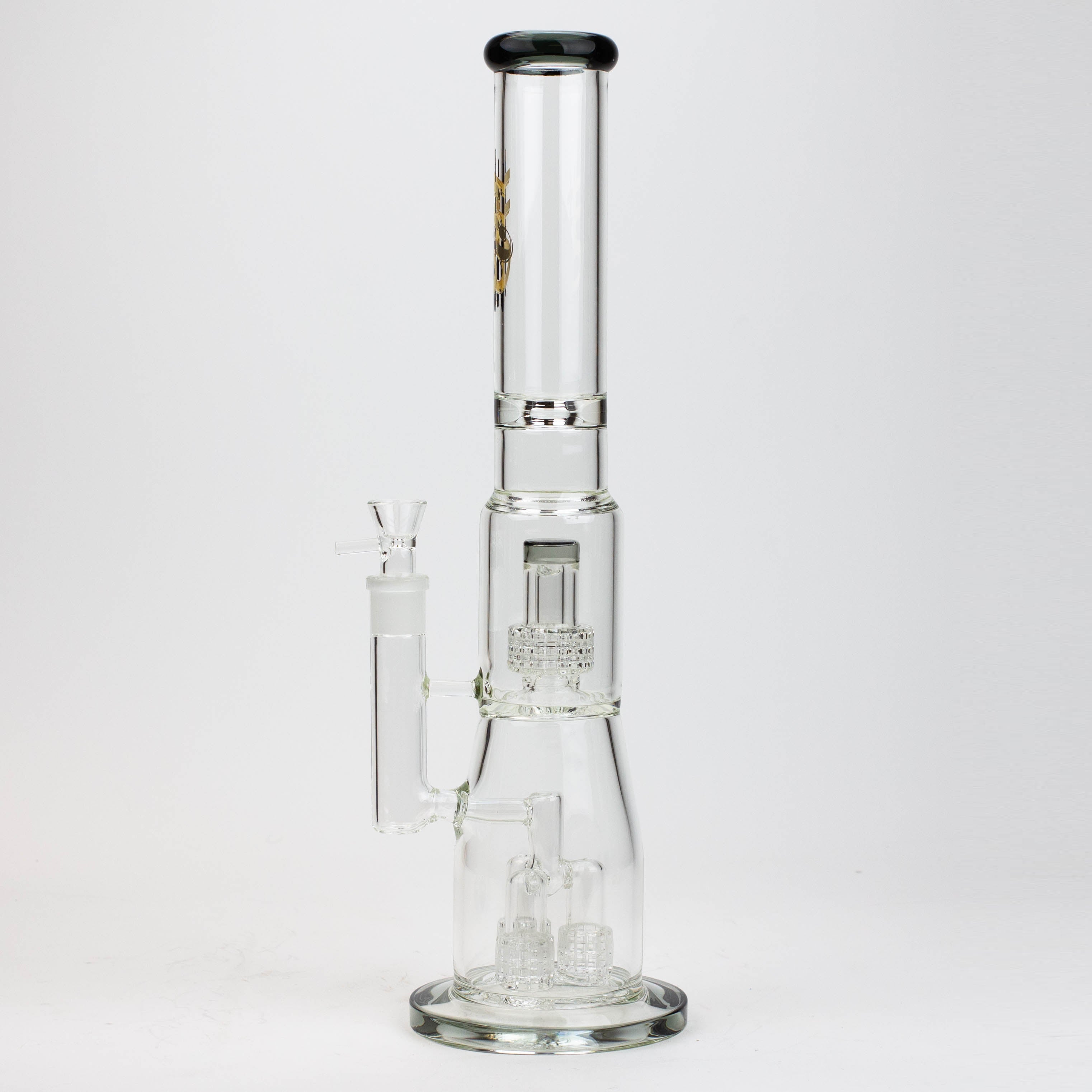 17.5&quot; H2O glass water bong with shower head percolator [H2O-5003]_7
