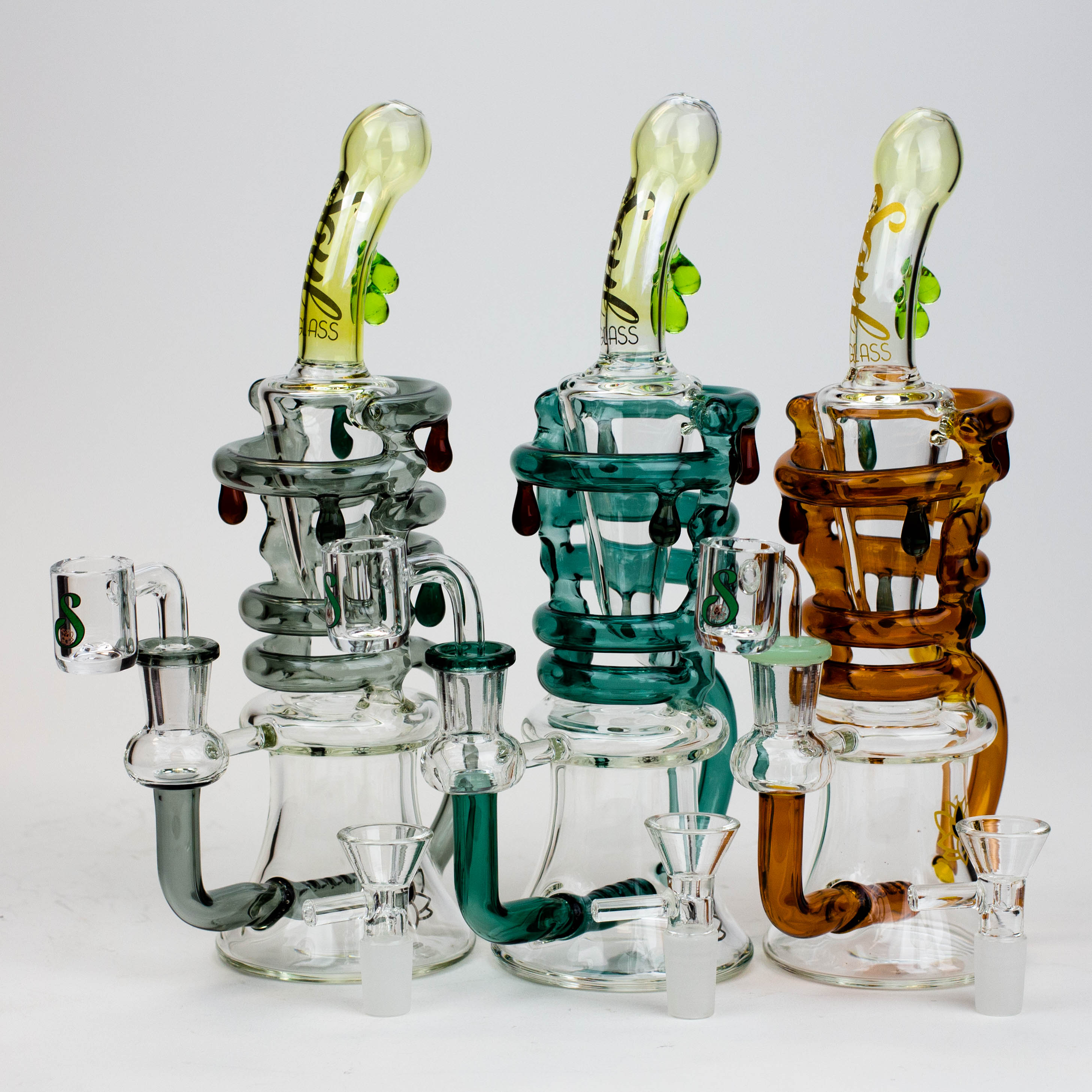 9.5&quot; 2-in-1 Recycler Dab Rig_0