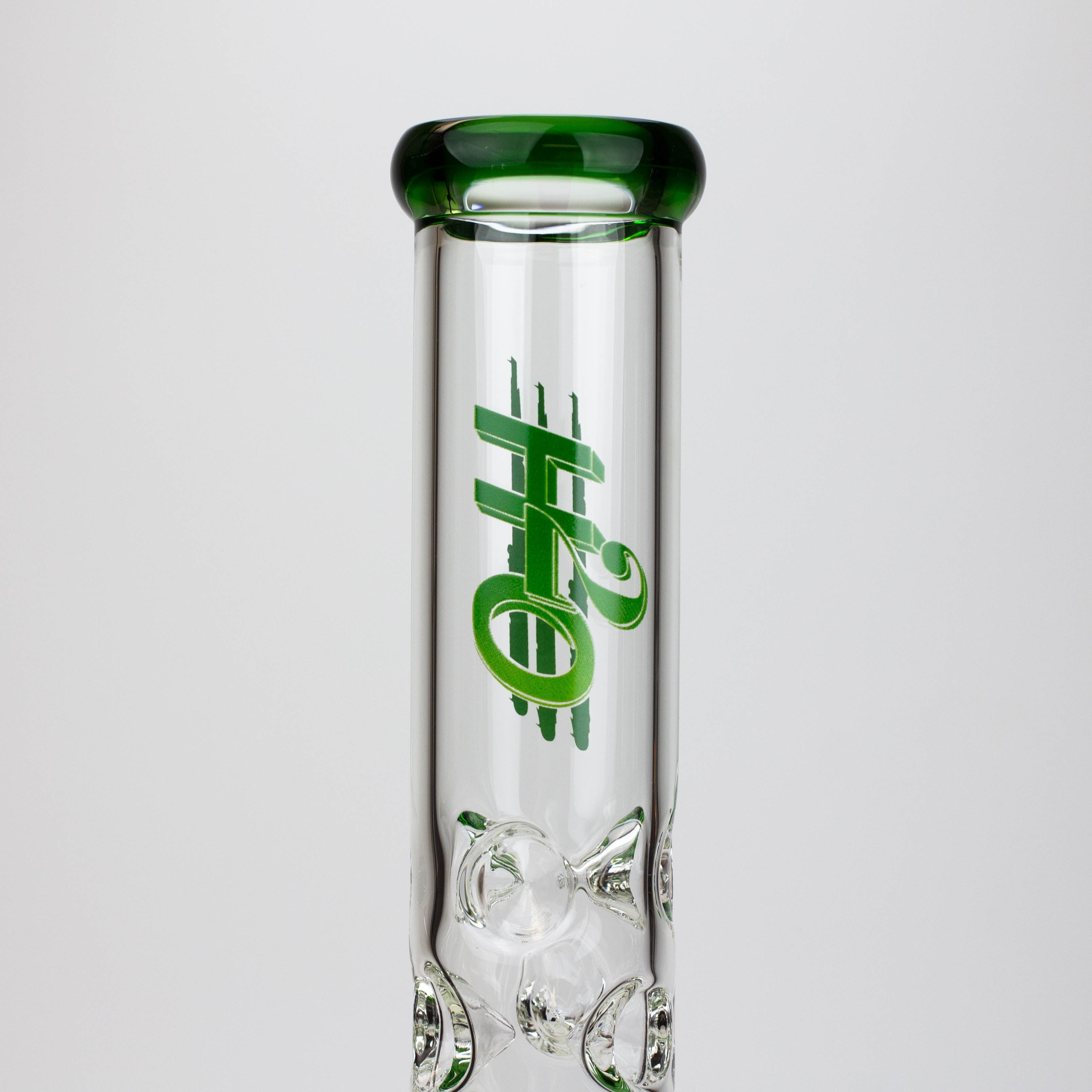 18&quot; H2O glass water bong with thriple mini shower head diffuser [H2O-5007]_9