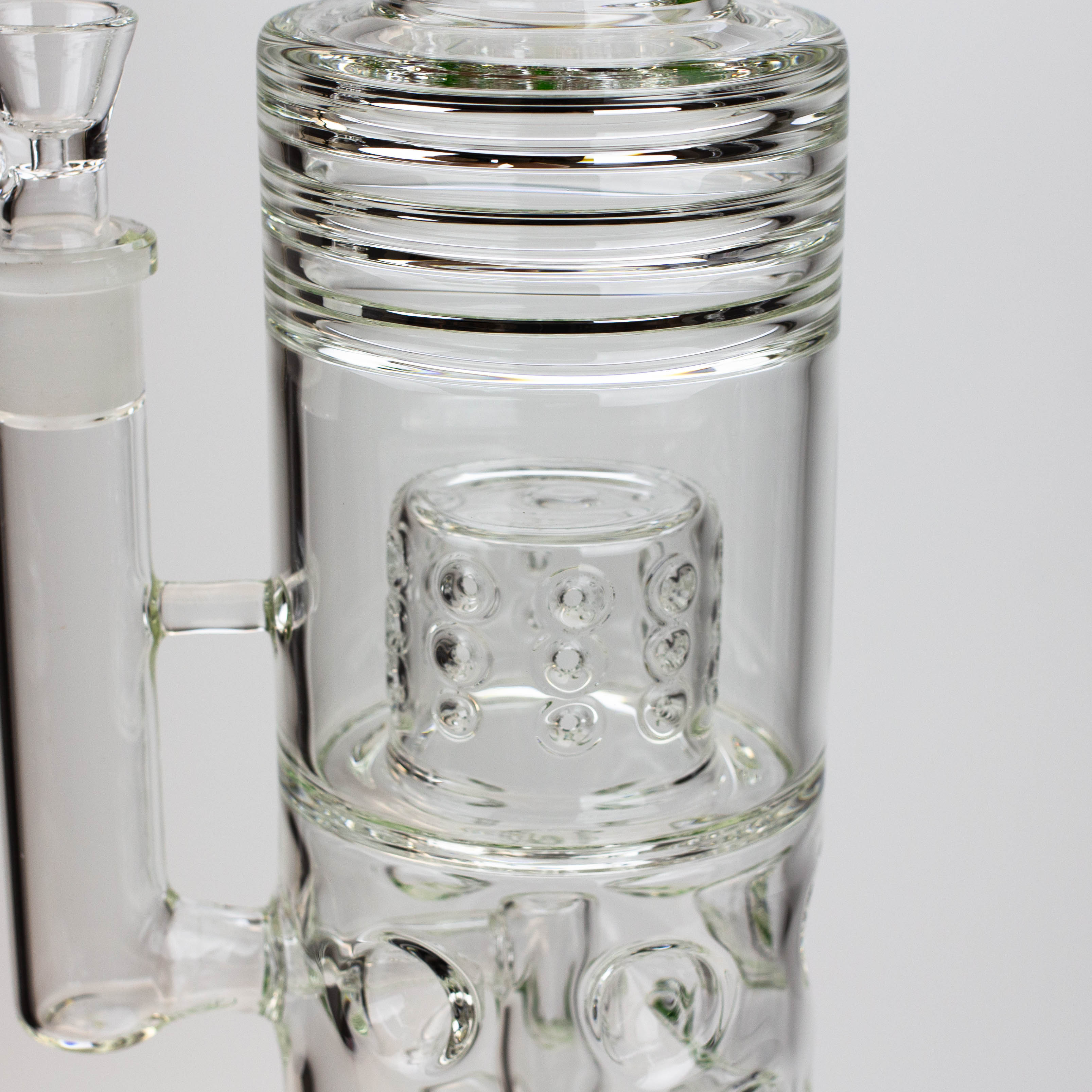 18&quot; H2O glass water bong with thriple mini shower head diffuser [H2O-5007]_11