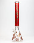 20" Skull Patterned Glass Water Pipe_7
