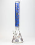 20" Skull Patterned Glass Water Pipe_8