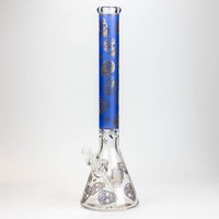 20" Skull Patterned Glass Water Pipe_8