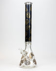 20" Skull Patterned Glass Water Pipe_11