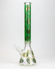 20" Skull Patterned Glass Water Pipe_12