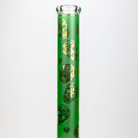 20" Skull Patterned Glass Water Pipe_1
