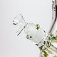 20" Skull Patterned Glass Water Pipe_3