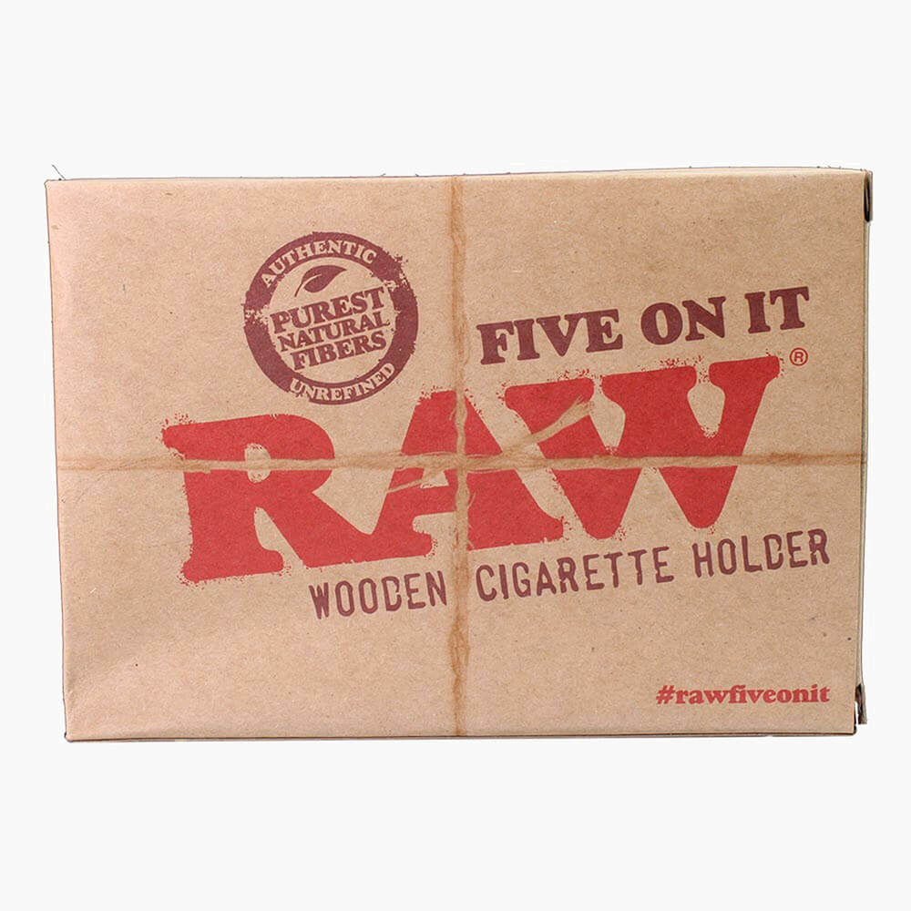 Raw Natural Wood Five On It Holder - INHALCO