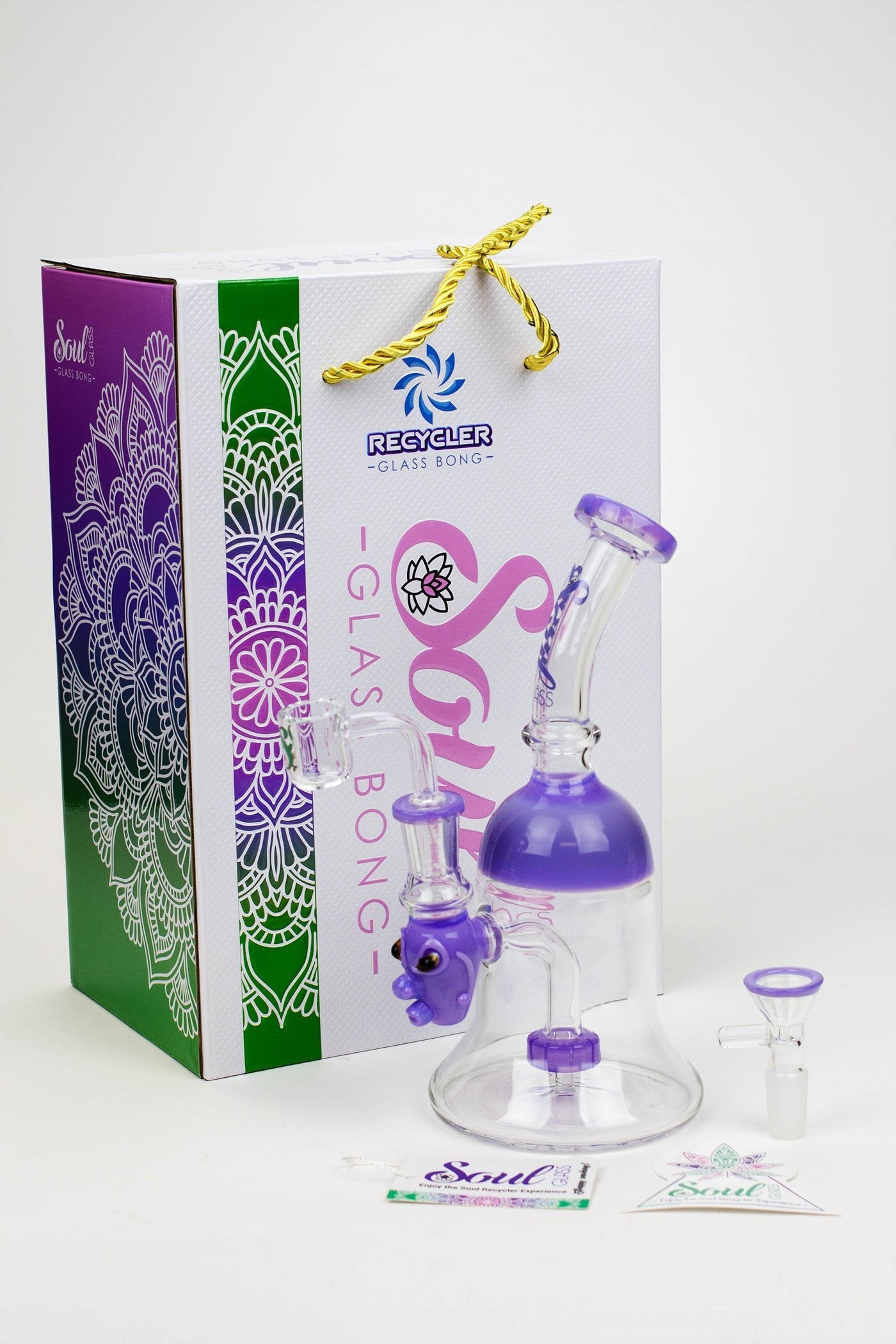 8.5&quot; SOUL Glass 2-in-1 Showhead Diffuser Bong_4