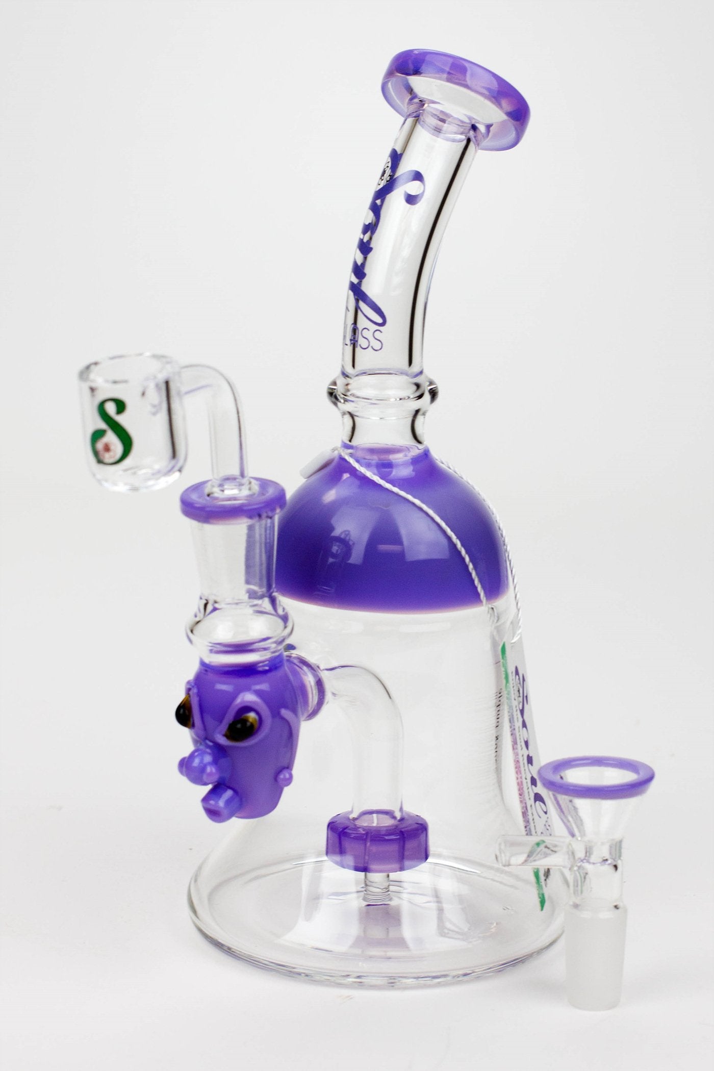 8.5&quot; SOUL Glass 2-in-1 Showhead Diffuser Bong_8
