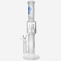 Frosted Glass Bong Seed Of Life Percolator - INHALCO