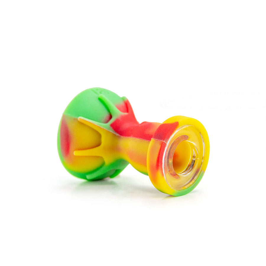 2-in-1 Silicone Bowl Carb Cap RYG - INHALCO