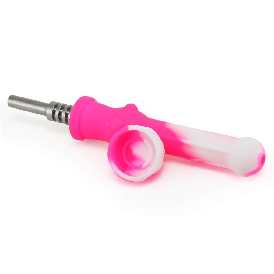 Pink Silicone Straw Tip - Glamfetti