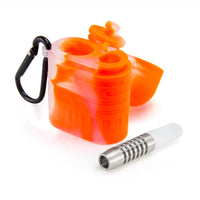 Silicone Dugout With Titanium One Hitter Pipe - INHALCO