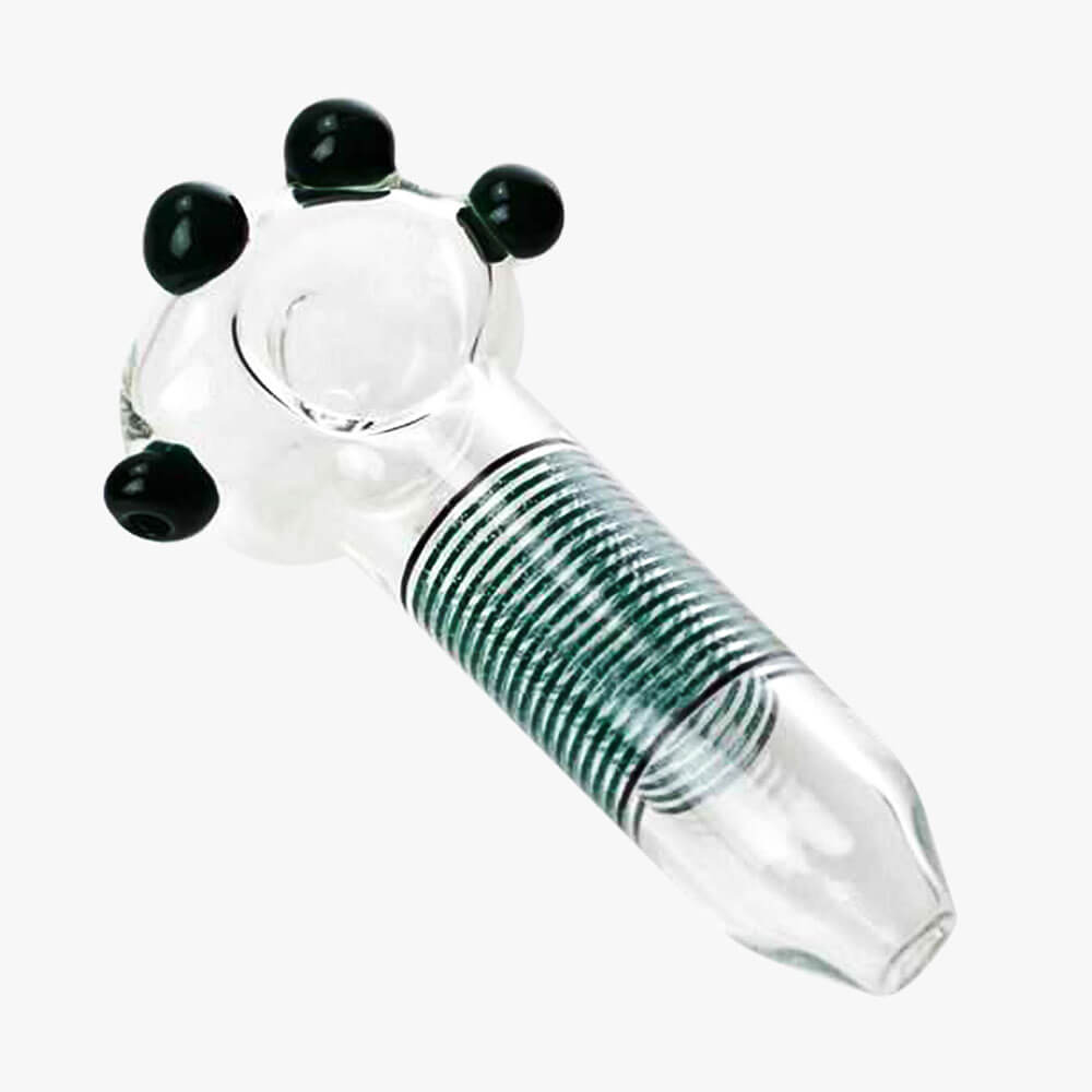 Soft Glass Pipe Heady 4 Beads - INHALCO