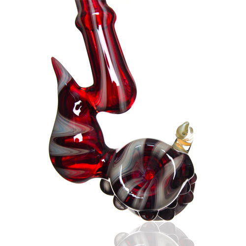 1pc,23cm/9inch,Glass Bubbler With Fixed Diffuser Downstream Water Pipe,Hand  Painted Colored Polymer Clay Glass ,Creative Monster Smoking Pipe,Glass  Smoking Pipes,Thick Cool Glass Water Pipes,Handicraft Ornament For home  Office,Glass Smoking Items,Glass
