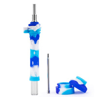 Glass Nectar Collector Straw With Silicone Cover - INHALCO
