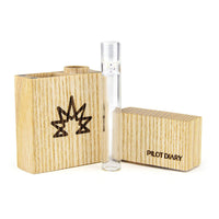 Wooden Dugout With Glass Bat - INHALCO